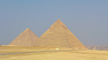 Les pyramides de Gizeh
